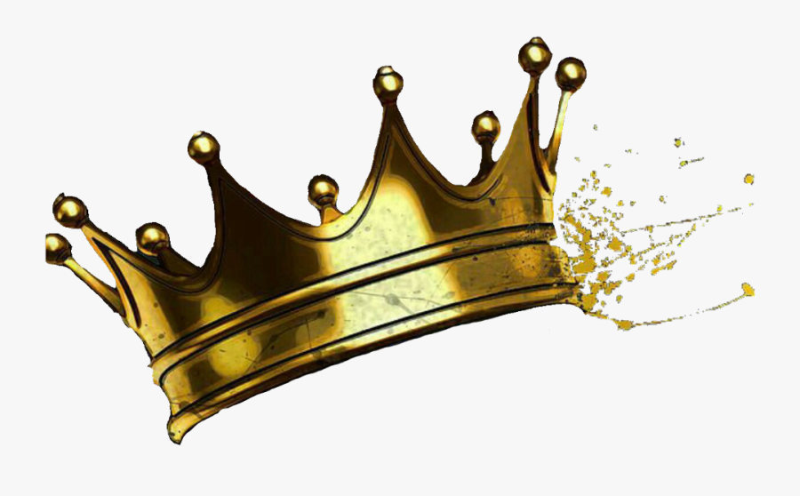 #crown #prince #king #princess #queen #gold #freetoedit - Skull With Crown Png, Transparent Clipart