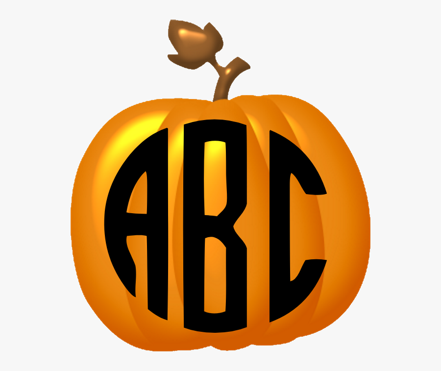 Fall Halloween And Thanksgiving - Initial Monogram Svg, Transparent Clipart