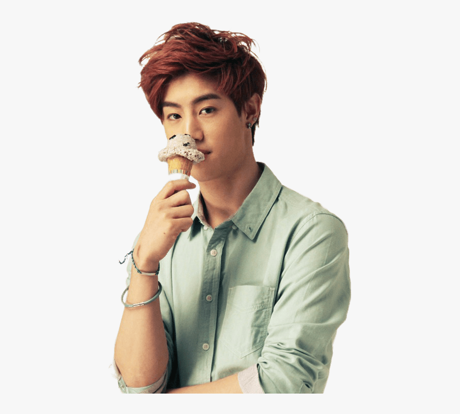 Got7 Mark Eating Ice Cream - Mark Got 7 Photoshoot, Transparent Clipart