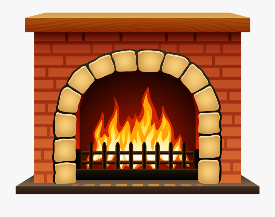 Fireplace Clipart Brick Fireplace - Red Brick Fireplace Clipart, Transparent Clipart