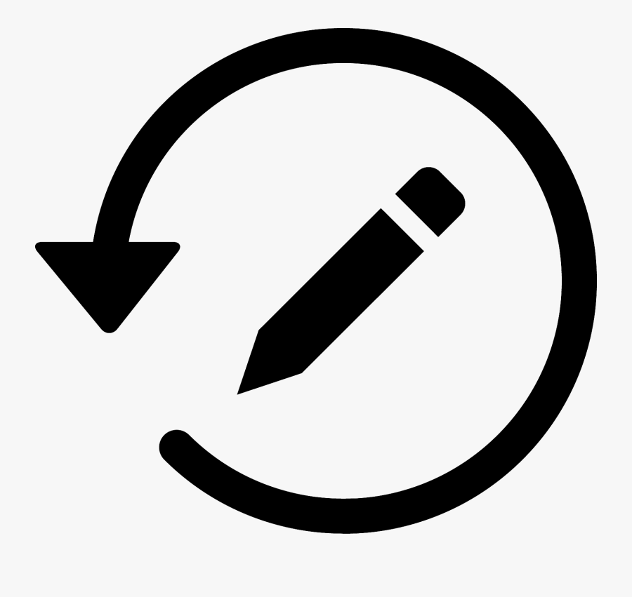 Edit History Icon, Transparent Clipart