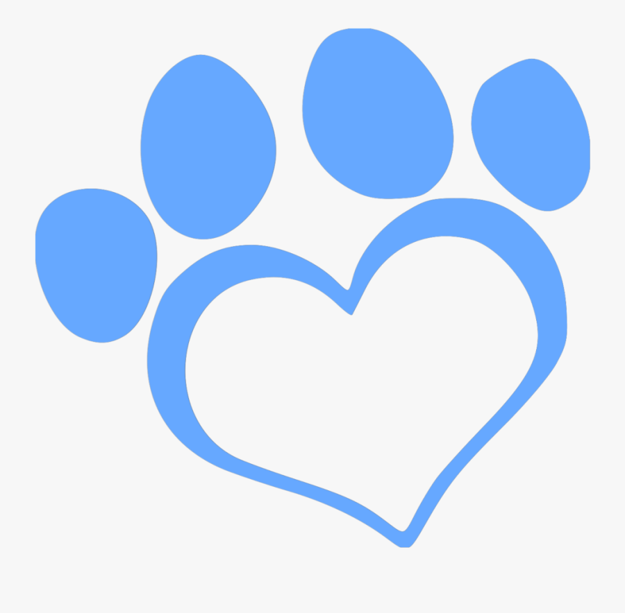 Transparent Blue Paw Png - Heart Paw Print Clipart , Free Transparent ...