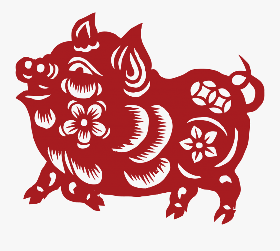 Chinese New Year Zodiac Pig, Transparent Clipart