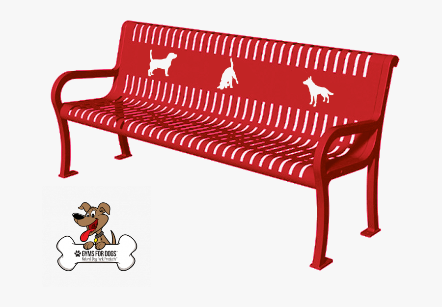 Dog Park Bench, Transparent Clipart