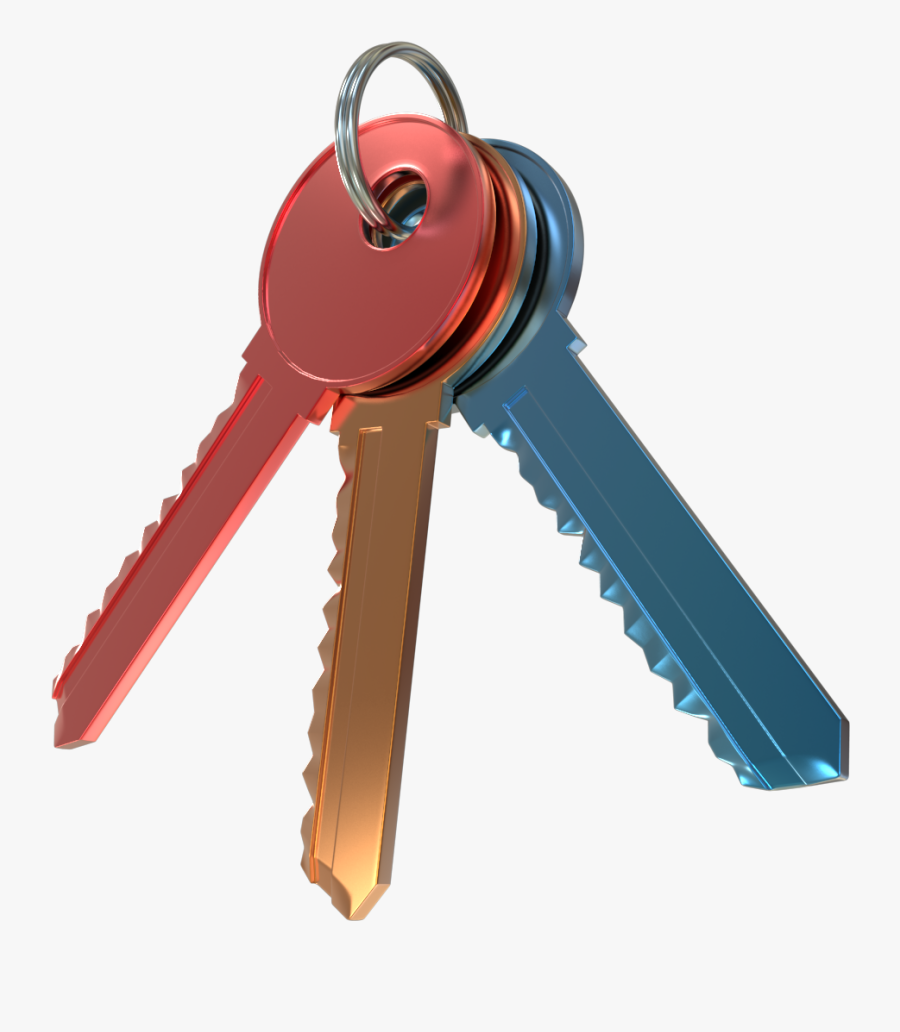3d Key [png 1600x1600] Png - Key, Transparent Clipart