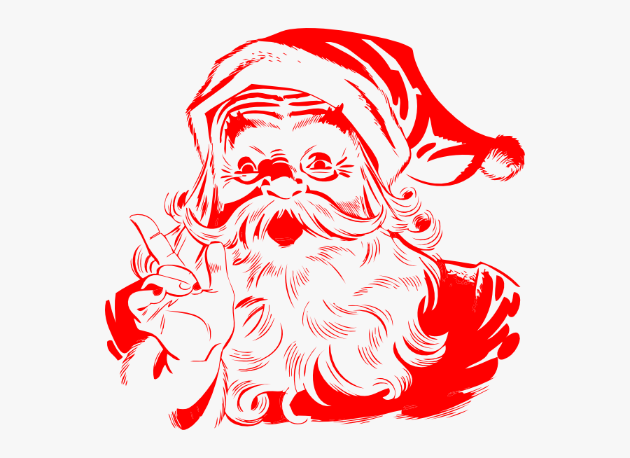 Santa Claus Png Vector, Transparent Clipart