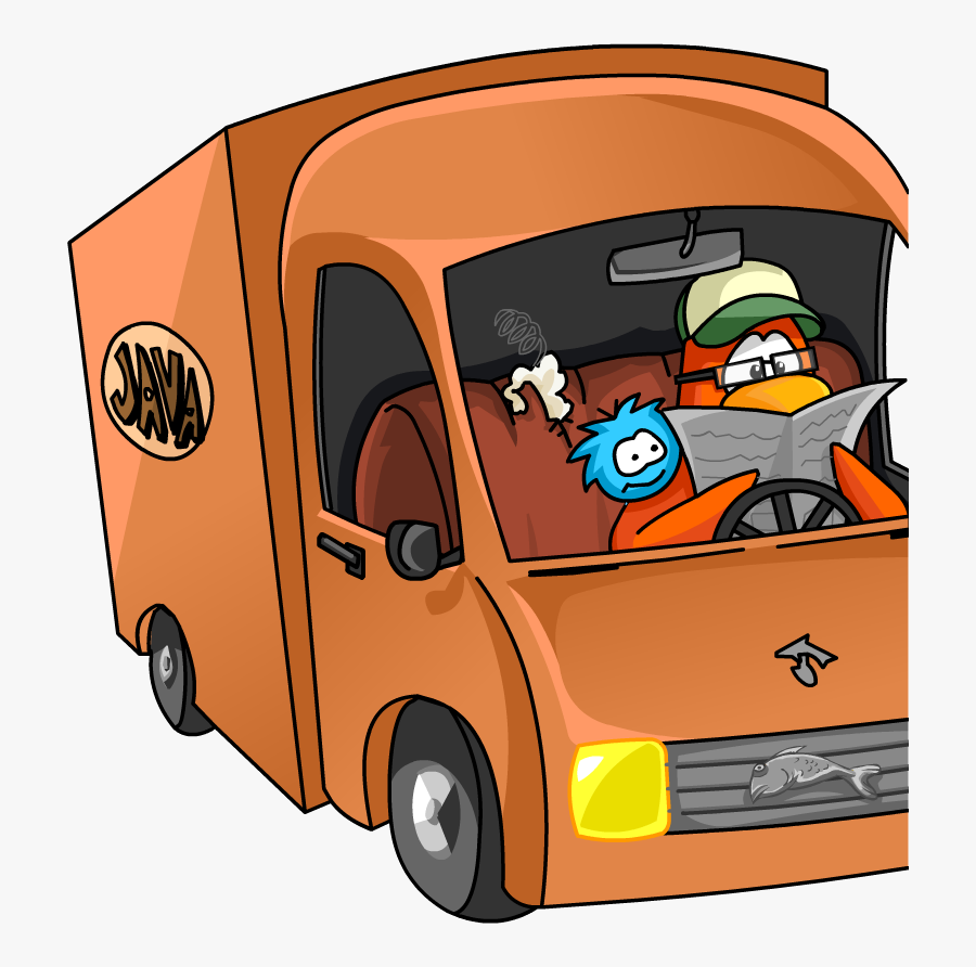 Java Delivery Truck - Club Penguin Bean Counters Truck, Transparent Clipart
