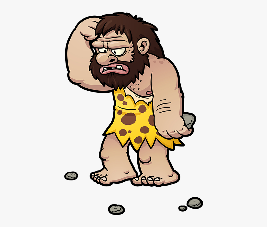 Cartoon Cave Man, Transparent Clipart