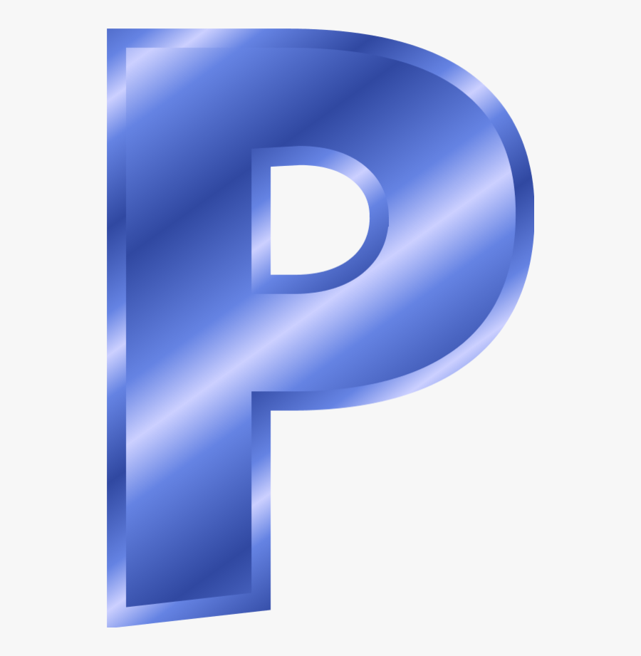 Alphabet Letter P - P Clipart Blue, Transparent Clipart
