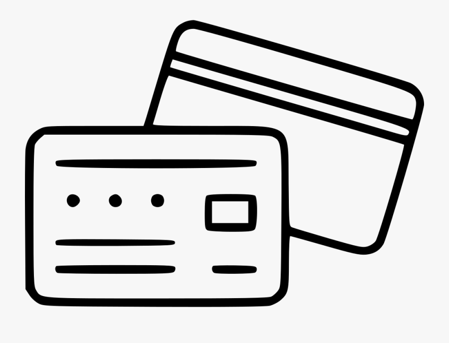 Credit Card Web Pay Payment Shopping Banking - Line Icon Credit Card, Transparent Clipart