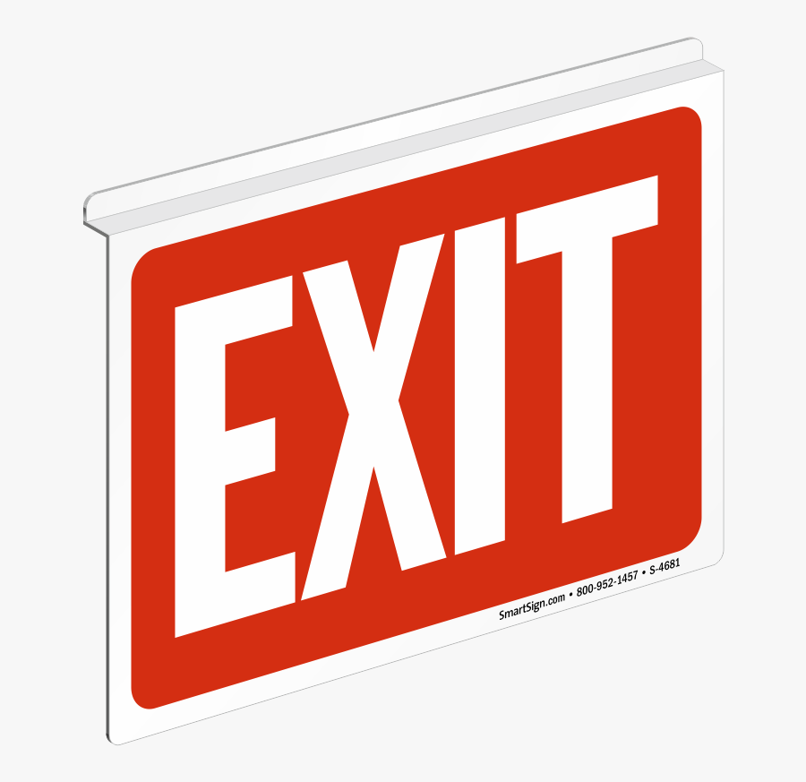 Exit Sign, Transparent Clipart