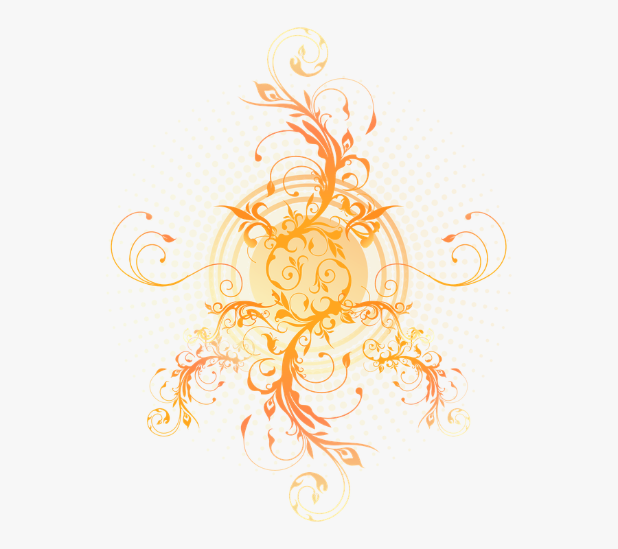 Flora, Abstract, Filigree, Curlicue, Spring, Summer - 5th House In Kundali, Transparent Clipart