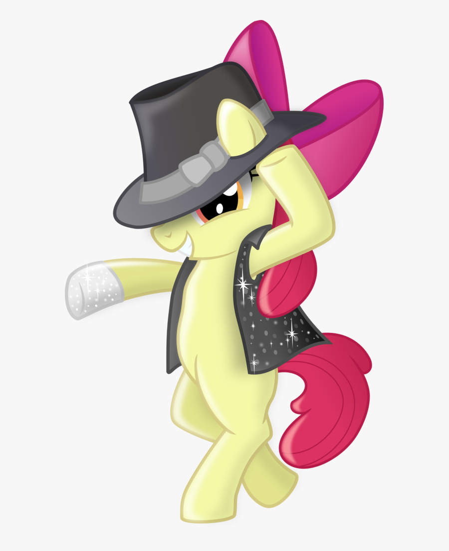 Apple Bloom Artist - Michael Jackson And My Little Ponies, Transparent Clipart