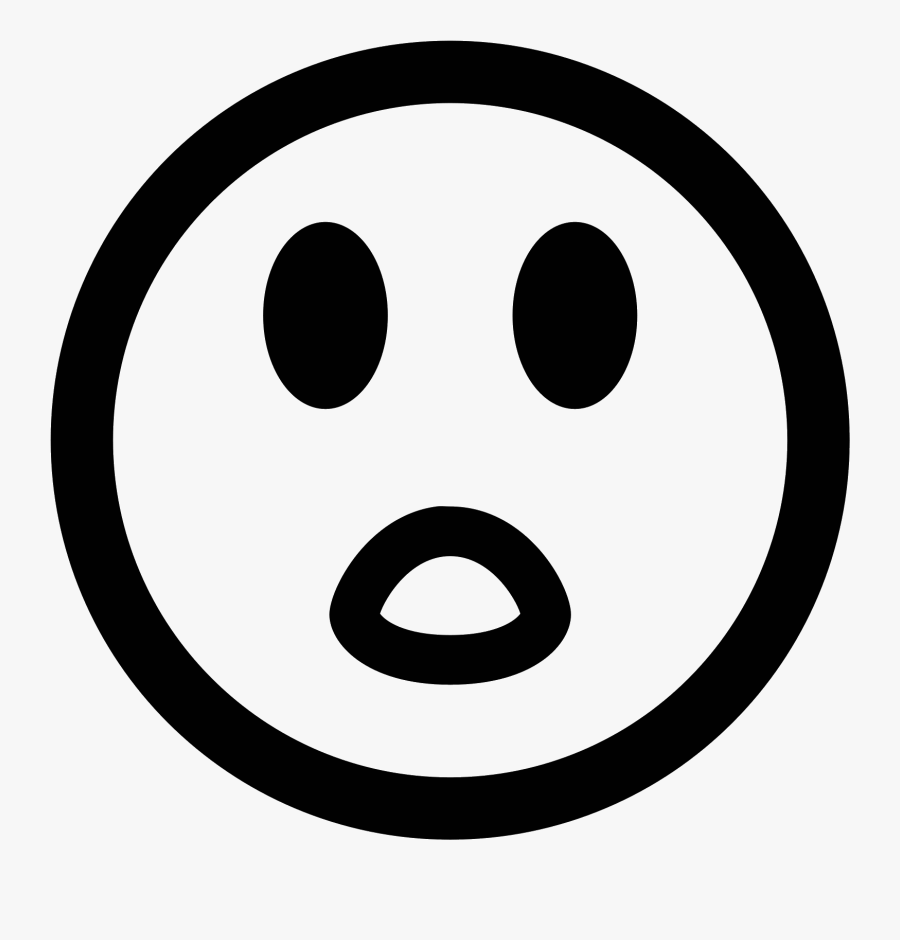 Emoji Face Clipart Surprise - Copyright Symbol, Transparent Clipart