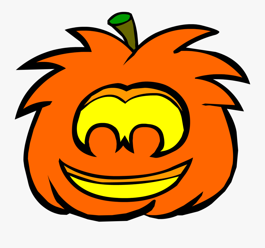 Transparent Jack O Lantern Face Clipart - Old Club Penguin Puffle, Transparent Clipart