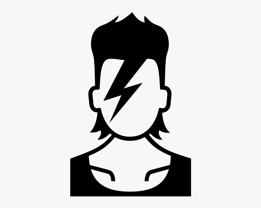 Black And White David Bowie Png, Transparent Clipart