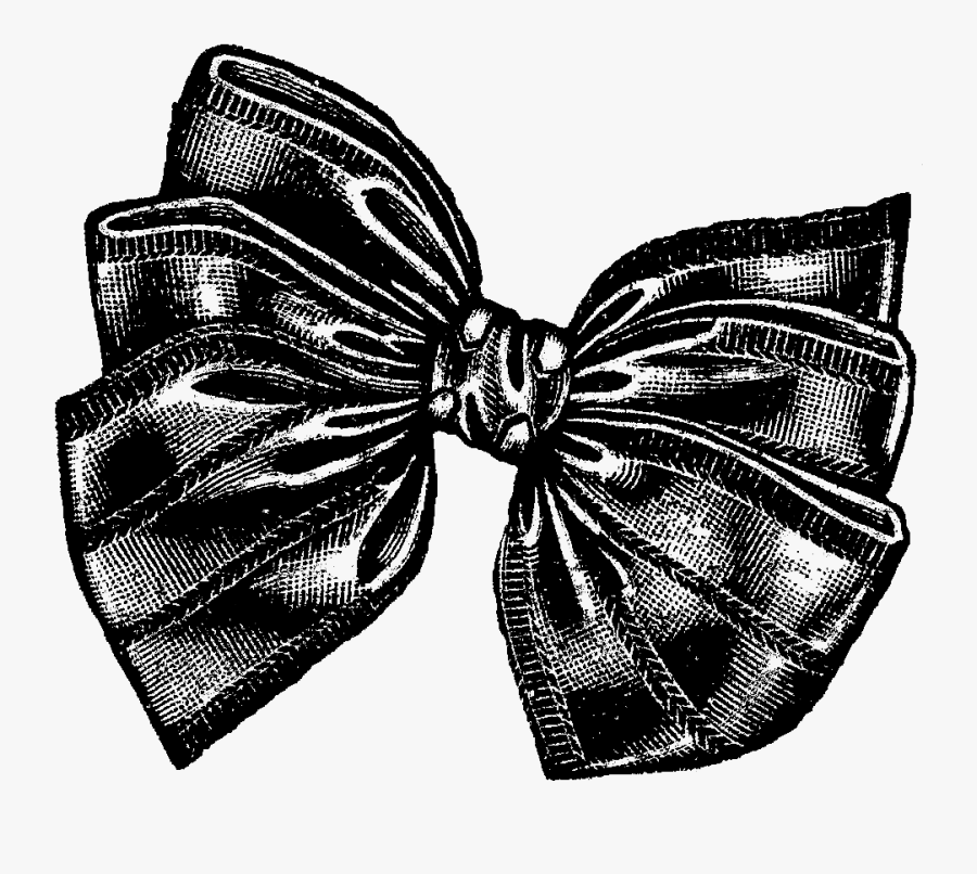 Bow Gift Illustration - Vintage Bow Png, Transparent Clipart