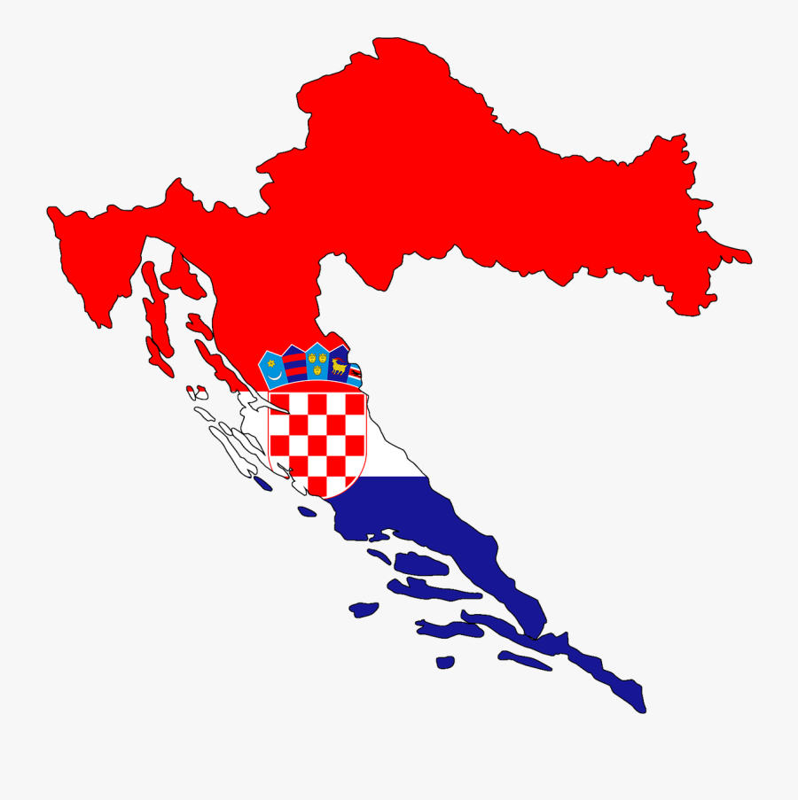 The State Of Art Therapy In Croatia - Croatia Map Flag, Transparent Clipart