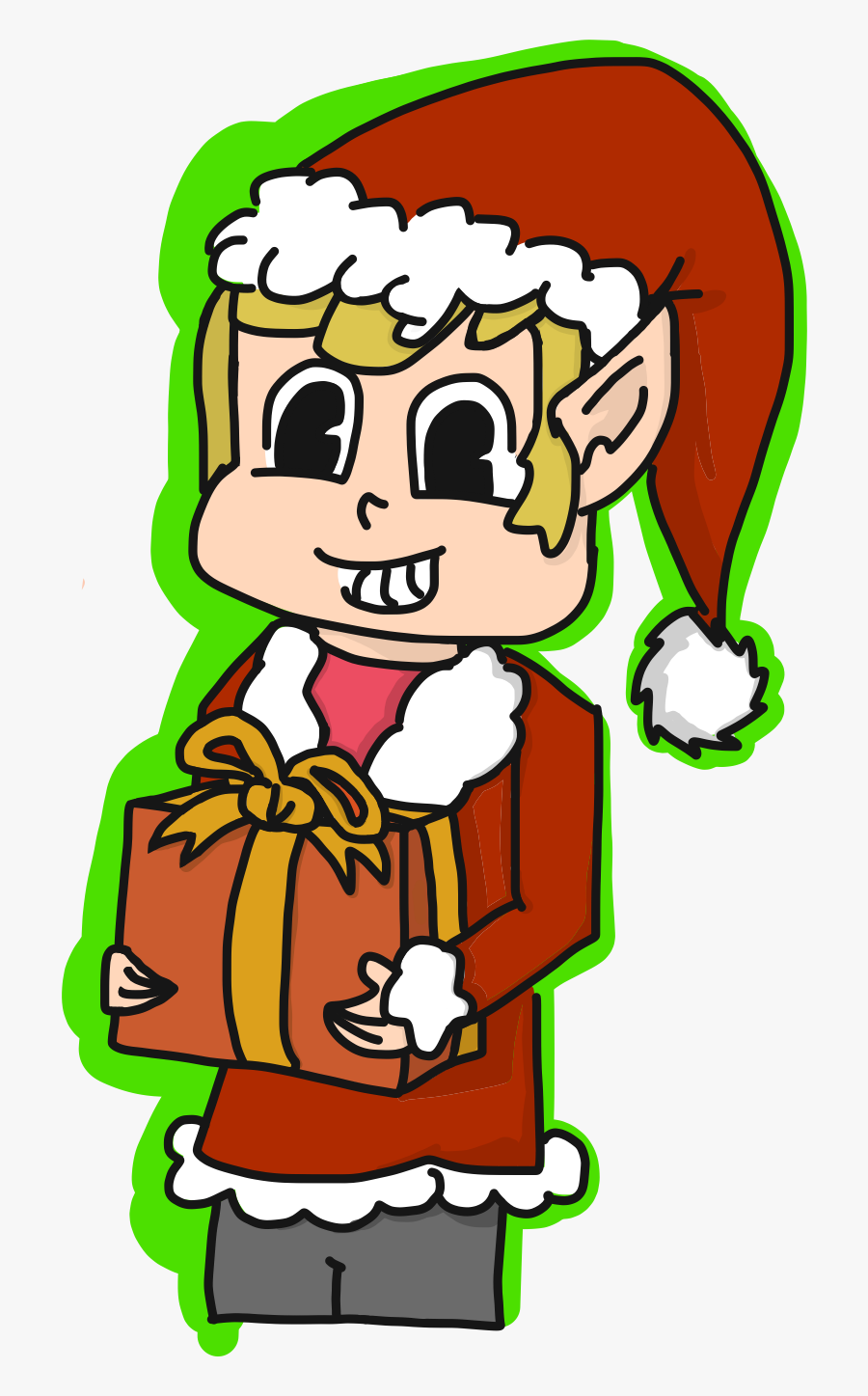 Christmas Link - Cartoon, Transparent Clipart