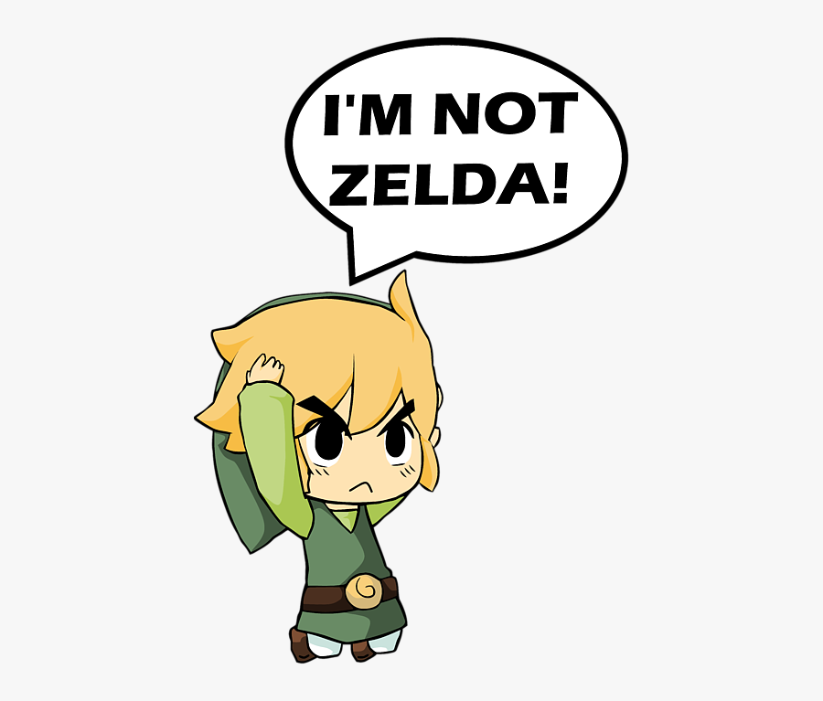 Im Not Zelda Sticker, Transparent Clipart