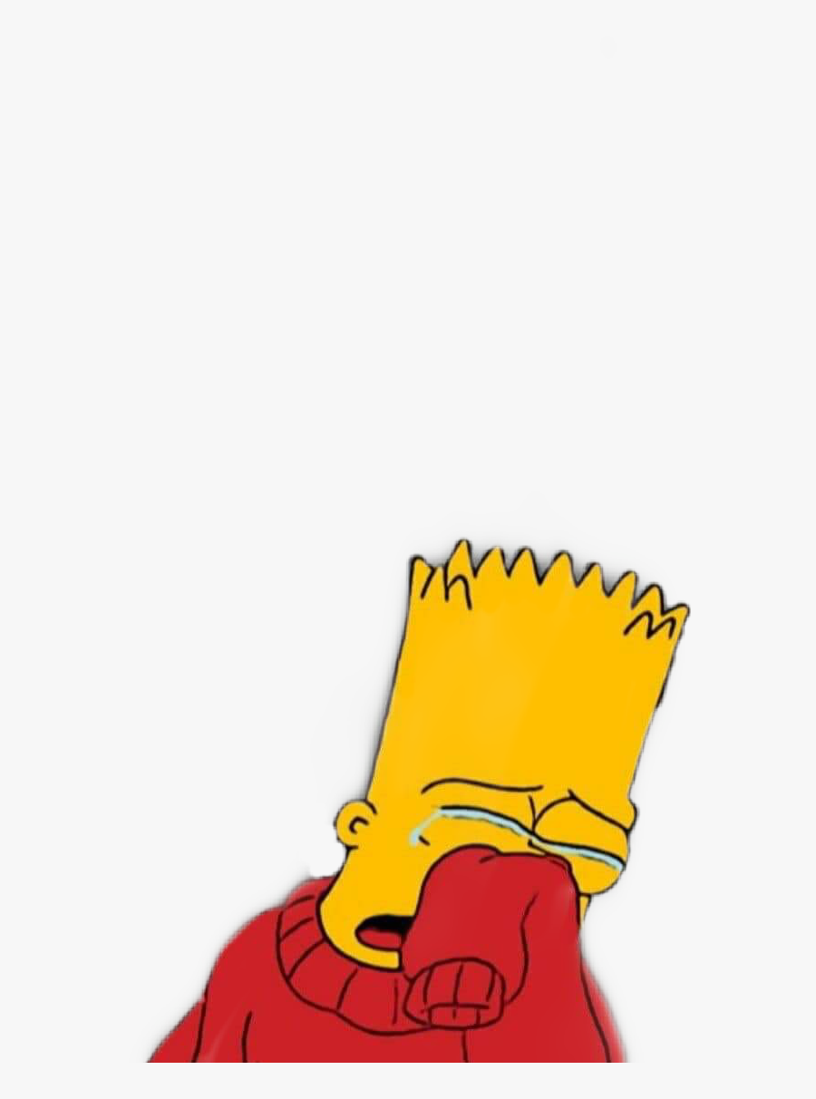 #sadboy #sad #depression #depressed #sadness - Bart Simpson Drawing Sad, Transparent Clipart