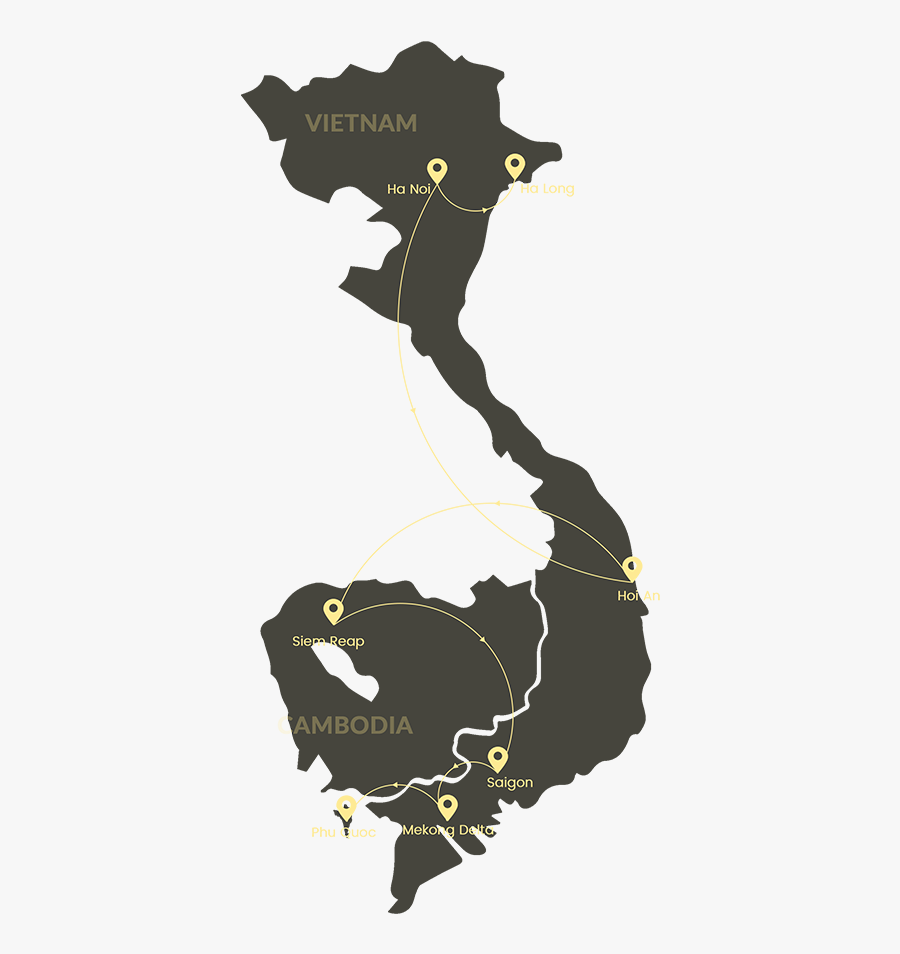 Exotic - Vietnam Map, Transparent Clipart