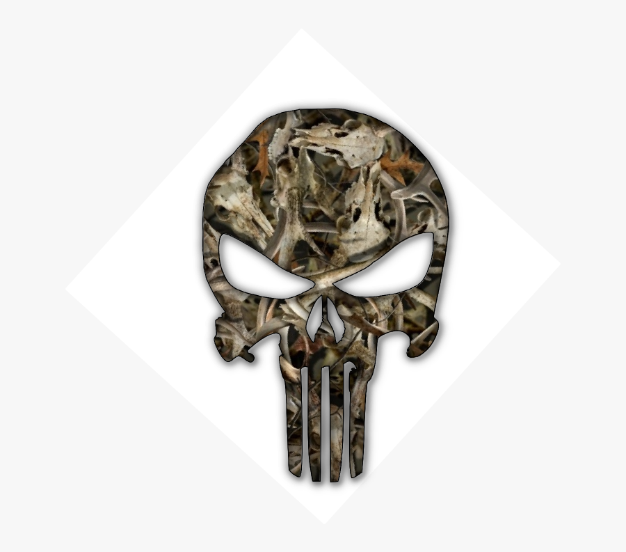 Blue Punisher Police Skull Symbol Thin Human Clipart - Camo Punisher Png, Transparent Clipart