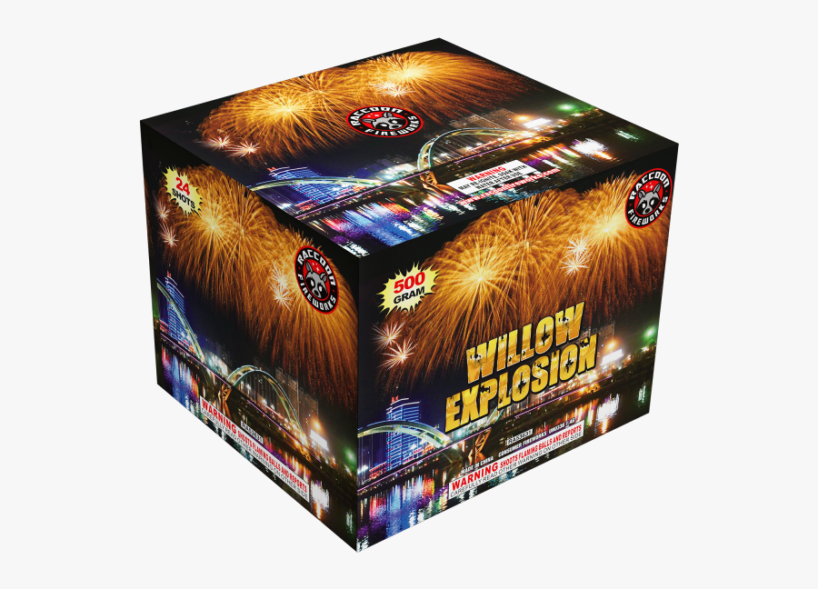 Raccoon Fireworks Willow Explosion , Free Transparent Clipart - ClipartKey