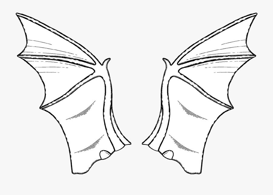 Bat Wing Pattern Printable - Illustration, Transparent Clipart