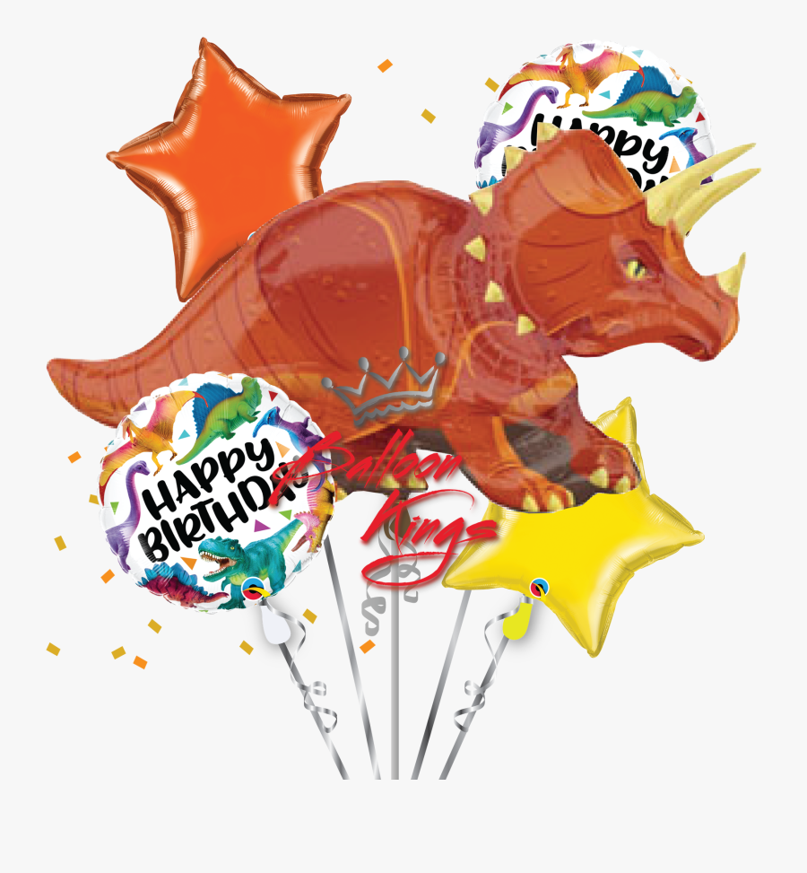 Triceratops Bouquet, Transparent Clipart