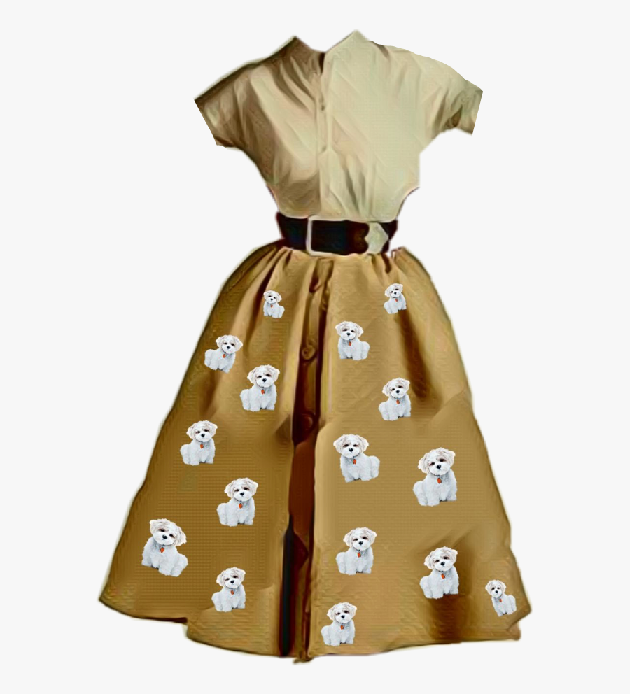 Transparent Poodle Skirt Clipart - Gown, Transparent Clipart