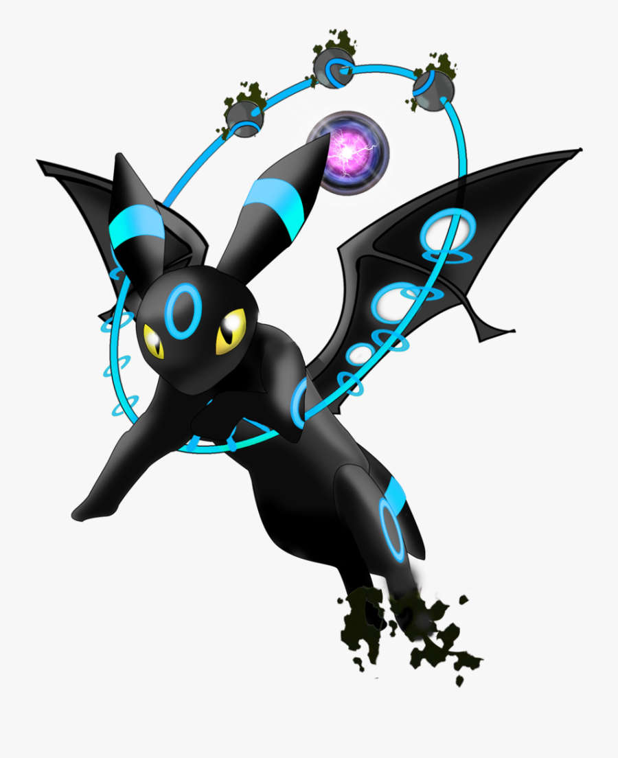 Graphic Design,fictional Art,dragon - Evoluciones De Eevee Umbreon, Transparent Clipart