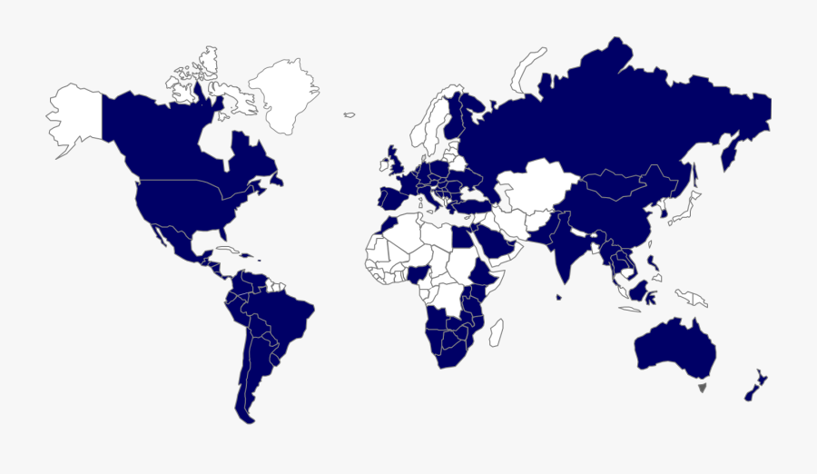 Smart Locations - Flat World Map Png, Transparent Clipart