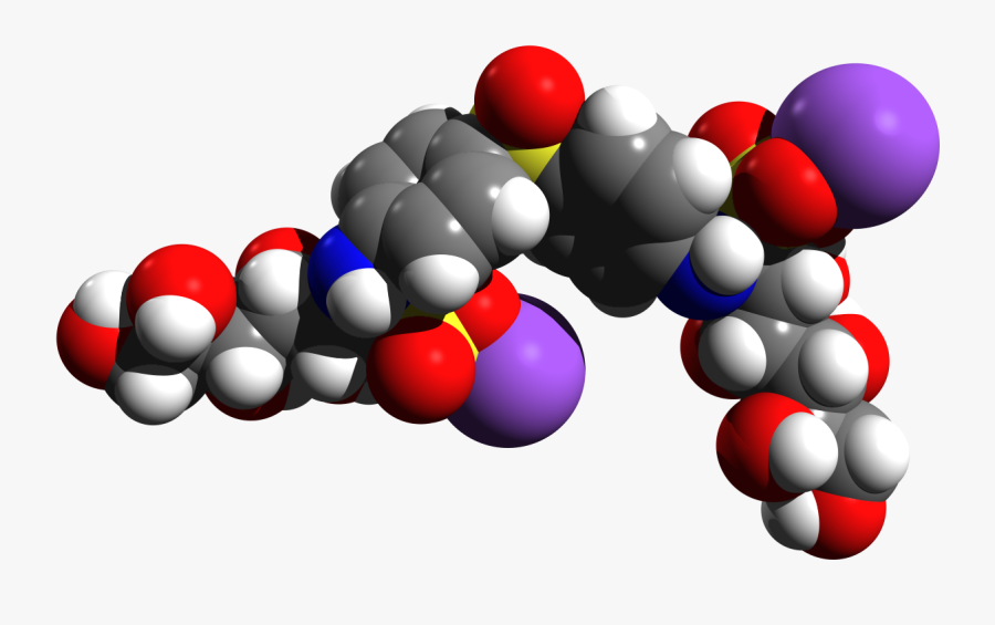 Promin Molecular Structure Spacefill - Molecular Structure Png, Transparent Clipart