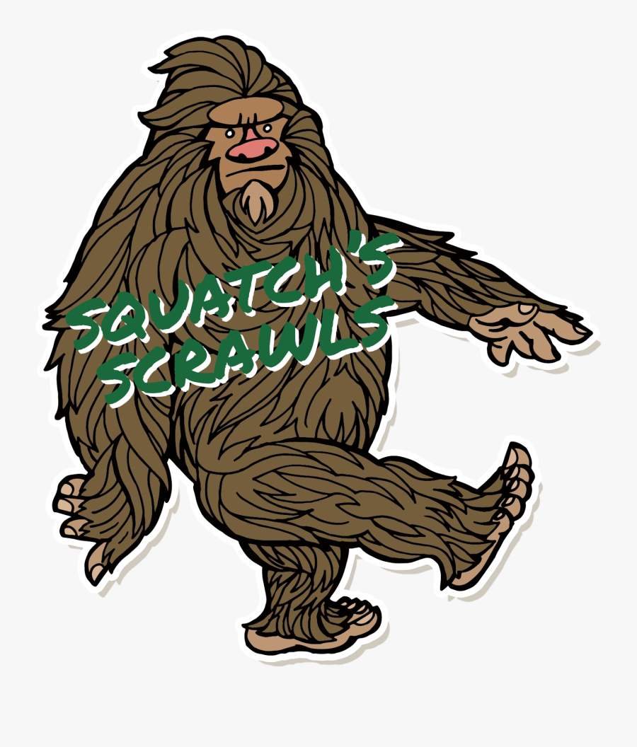 Squatch"s Scrawls - Bigfoot Clipart, Transparent Clipart