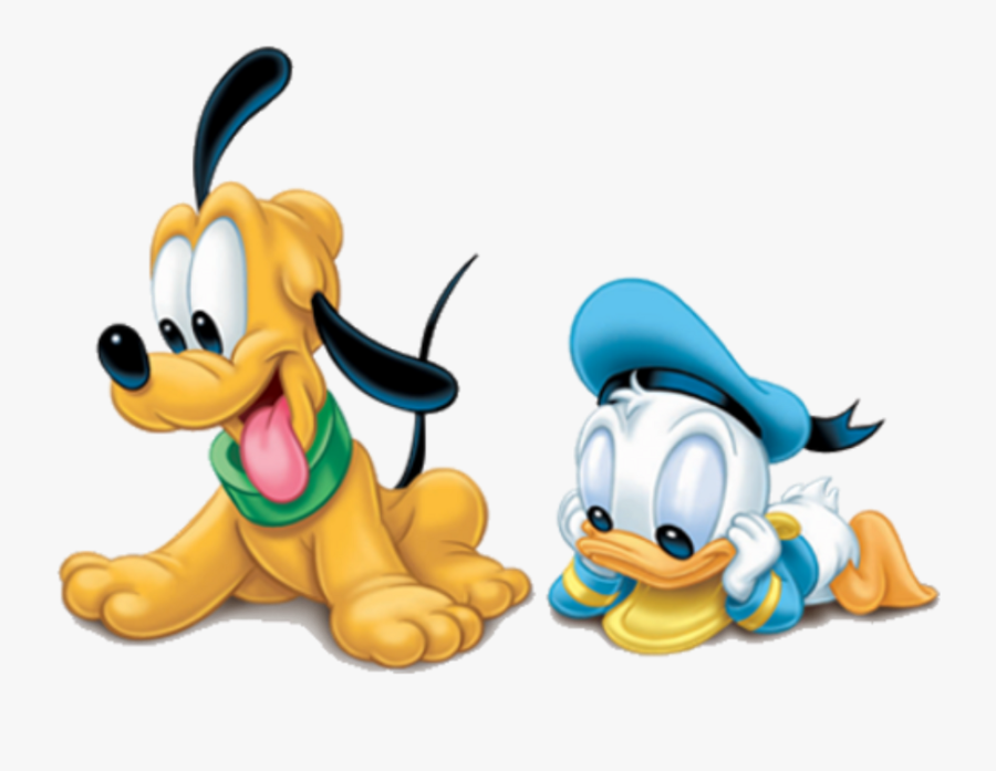 Pluto Baby Donaldduck Babies Disney - Invitaciones De Baby Shower Mickey Mouse, Transparent Clipart