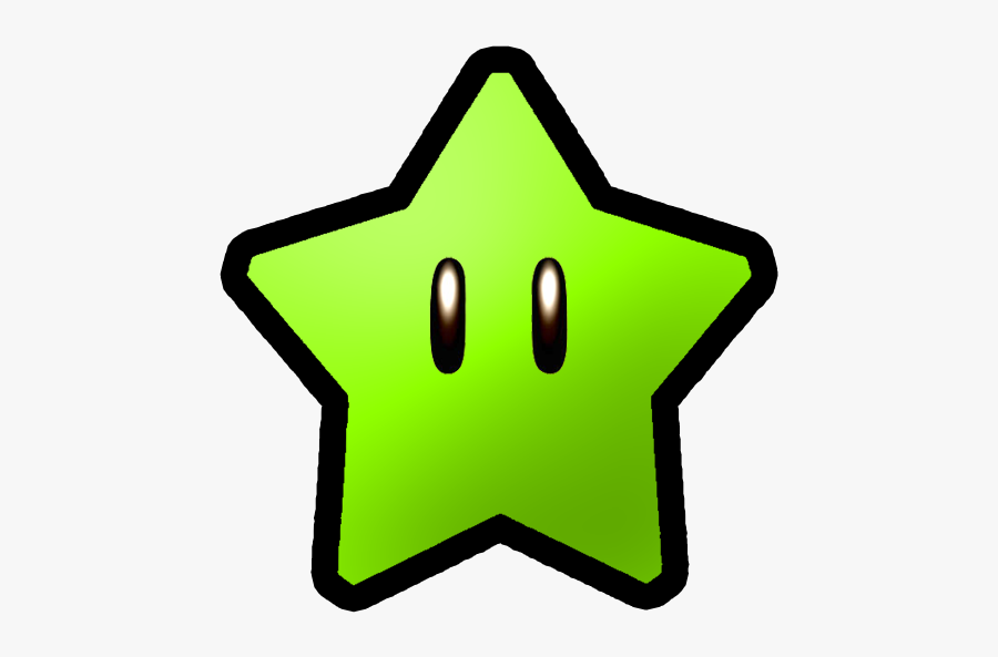 Super Mario Wii Working - Super Mario Green Star, Transparent Clipart