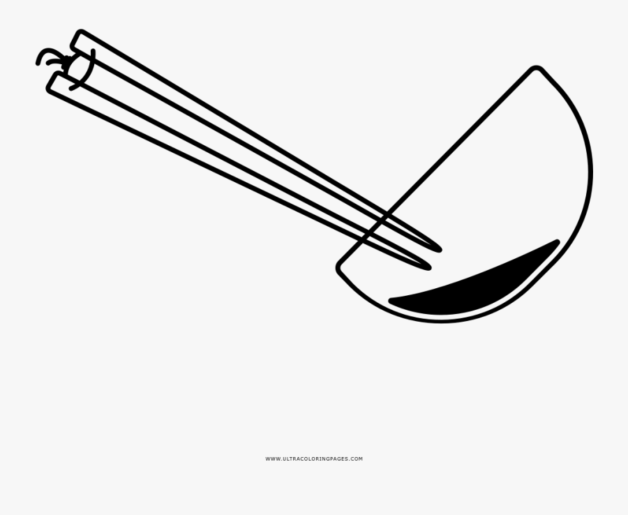 Cooking Chopsticks Coloring Page - Line Art, Transparent Clipart