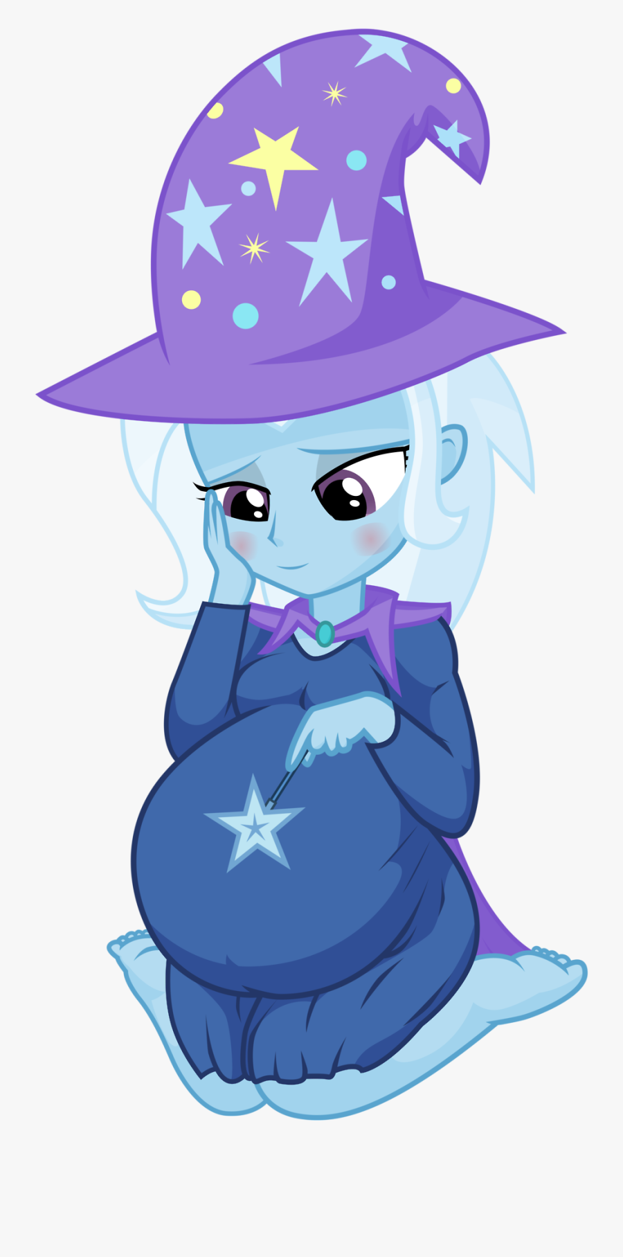 My Little Pony Equestria Girls Trixie Pregnant, Transparent Clipart