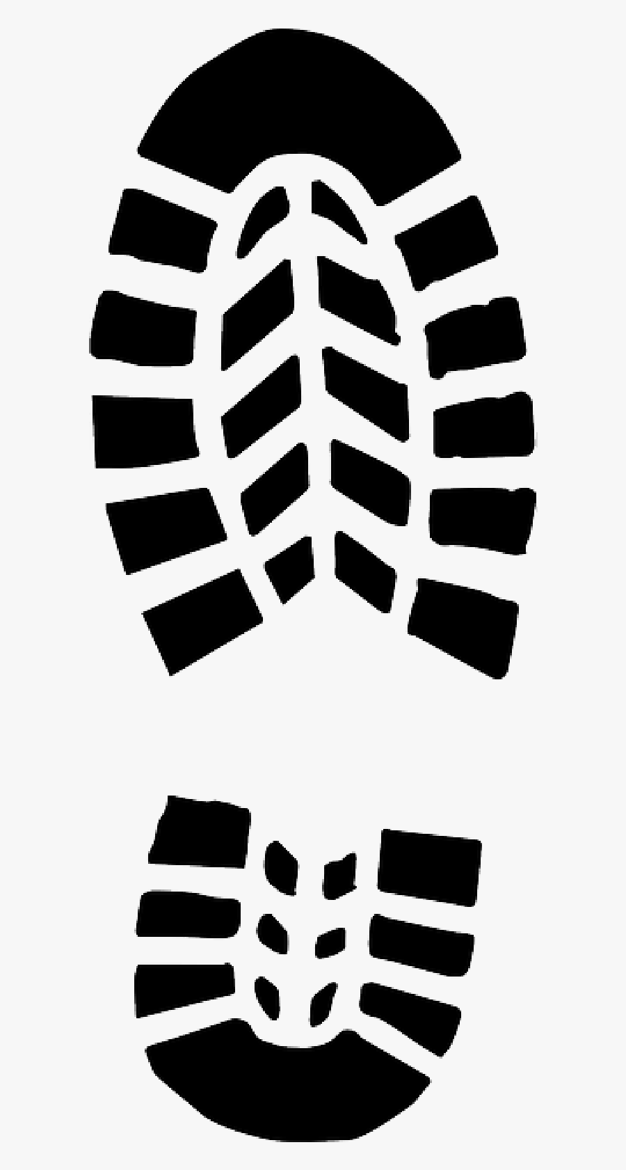 Shoe Hiking Boot Printing Clip Art - Boot Print Vector, Transparent Clipart