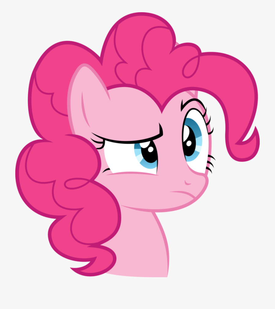 Going Crazy Cartoon Face For Kids - Mlp Pinkie Pie Confused, Transparent Clipart