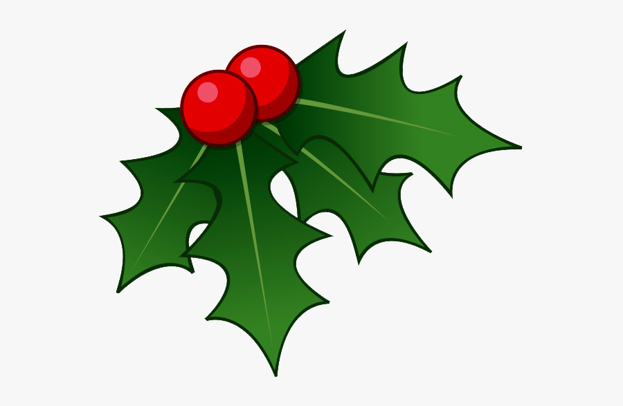 Cartoon Holly Christmas Tree, Transparent Clipart