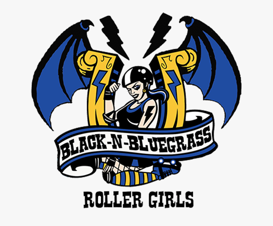 Black N Bluegrass Roller Girls - Black And Bluegrass Junior Roller Derby, Transparent Clipart