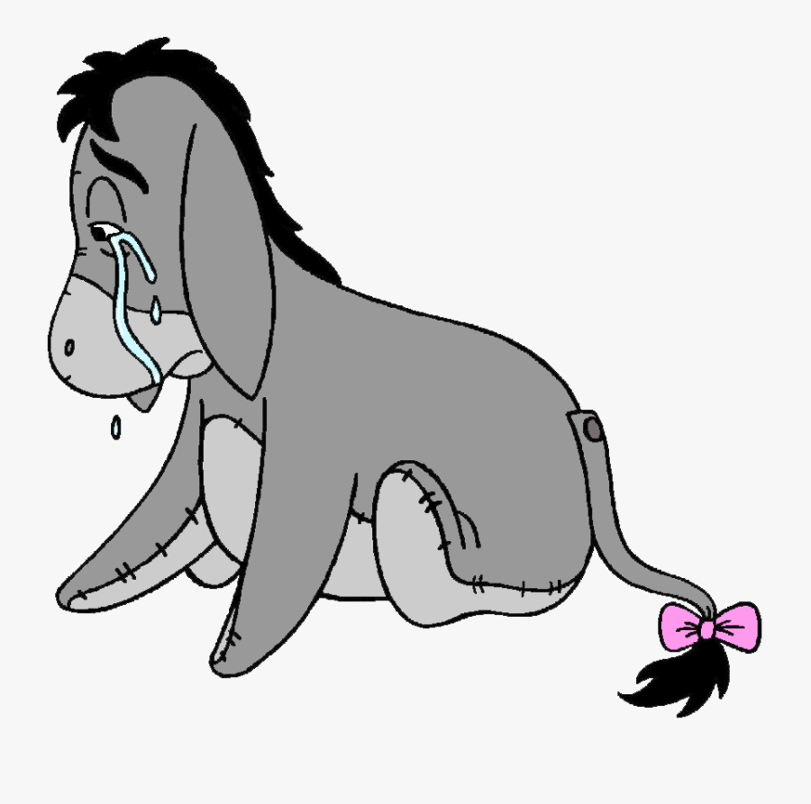 Winnie The Pooh Eeyore Crying, Transparent Clipart