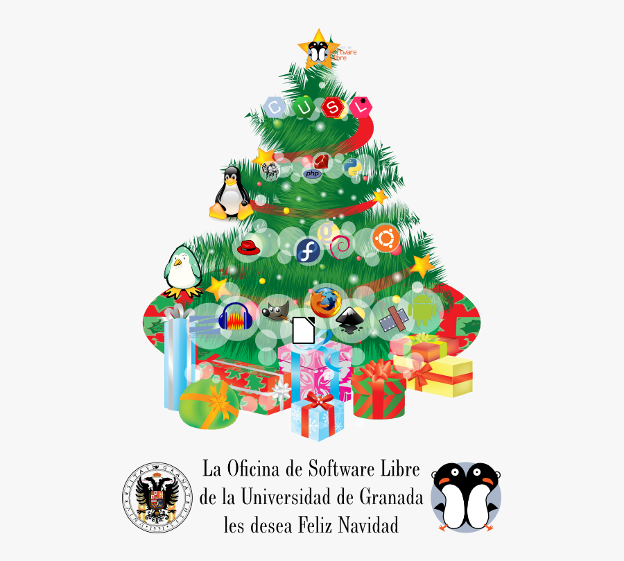 How To Say Feliz Navidad - Software Libre, Transparent Clipart