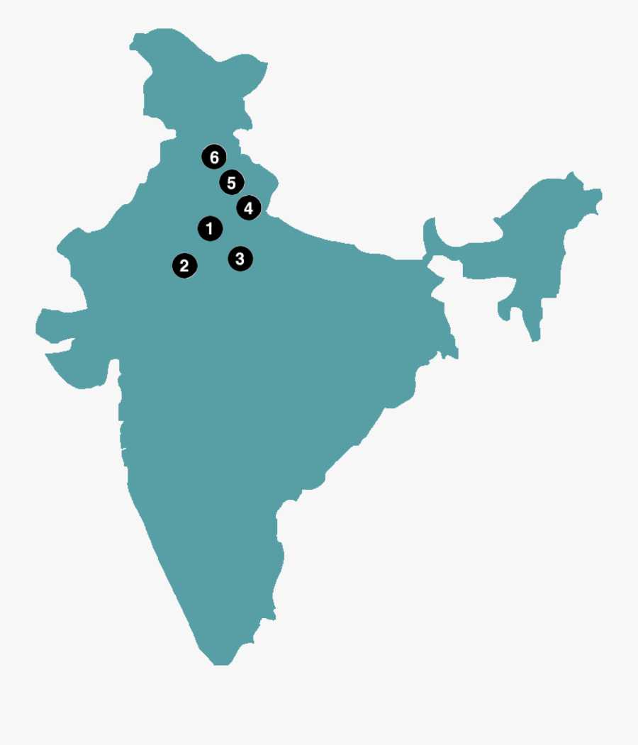 Location Of Agra In India Map, Transparent Clipart