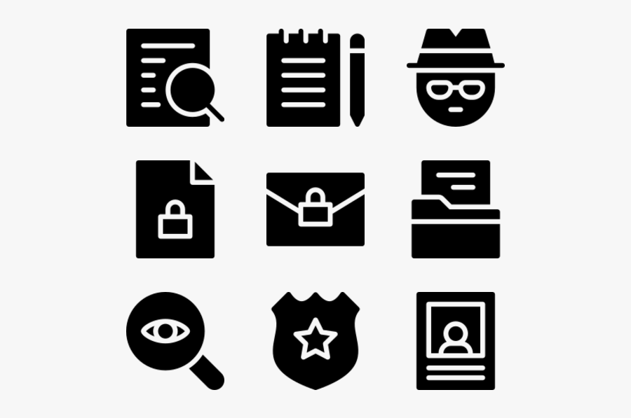 Crime - Social Icons Png Square, Transparent Clipart