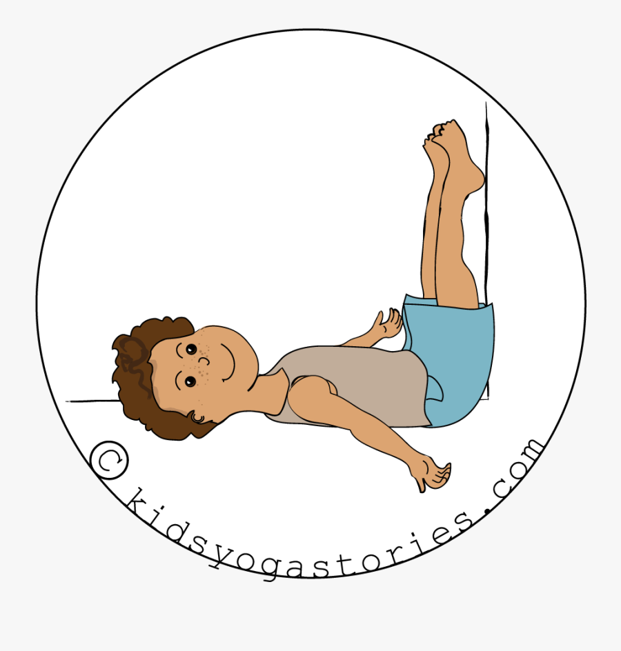 Yoga Tree Legs Up Wall Pose For Children , Free Transparent Clipart ...