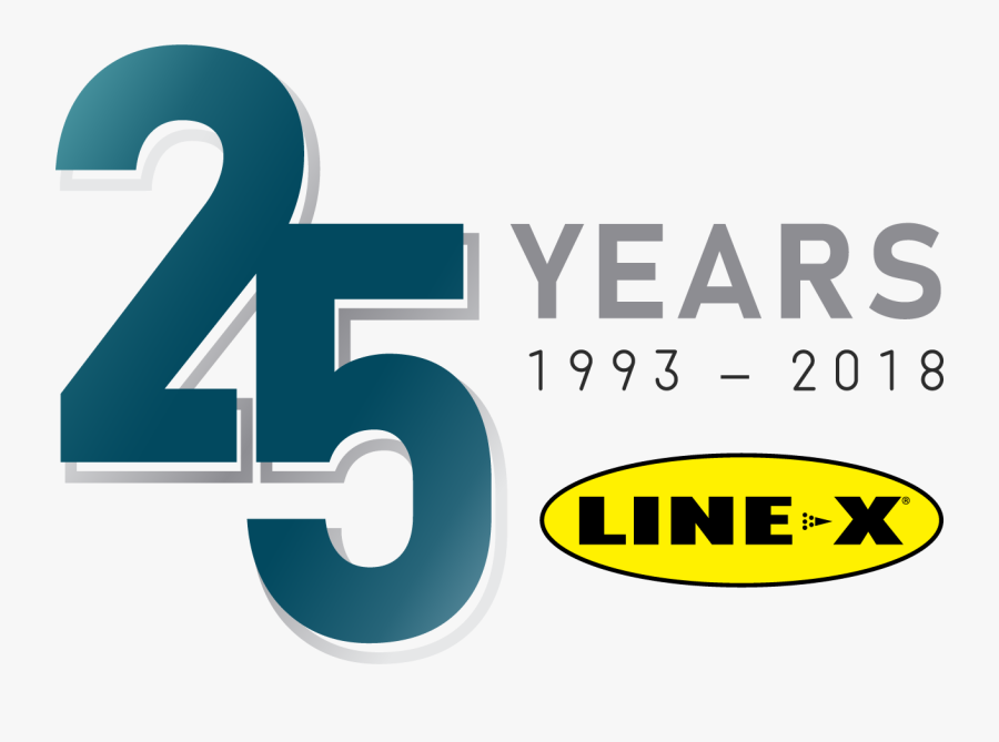 Line X 25th Anniversary Logo Full Color - Line X, Transparent Clipart