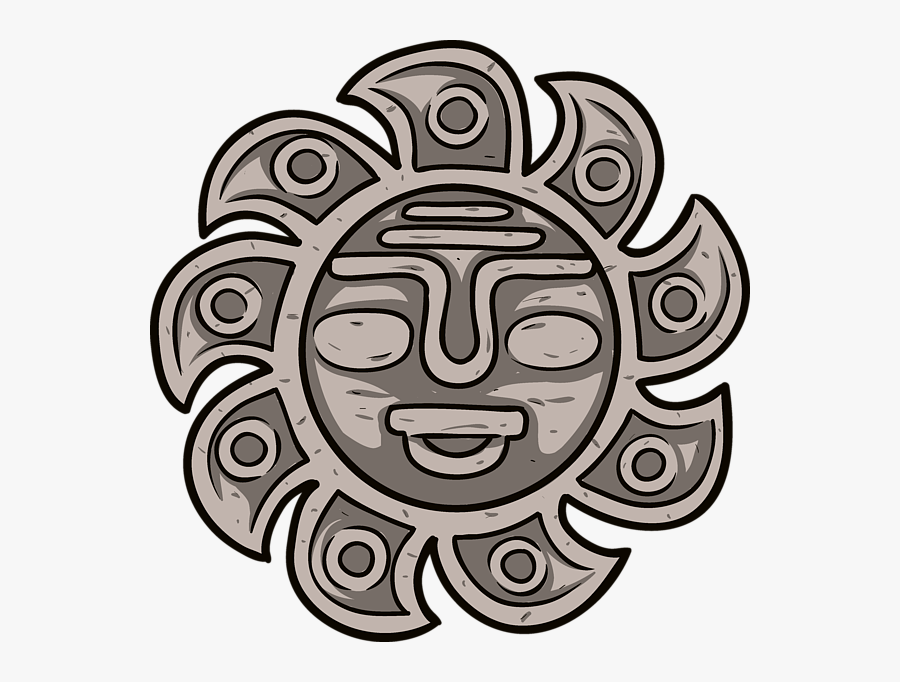 Art Aztec Sun By Vadim Pavlov - Aztec Art Sun, Transparent Clipart